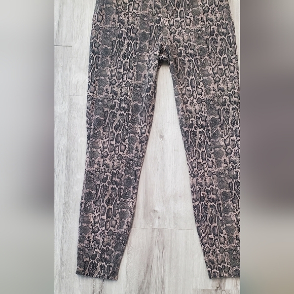 Spanx Ankle Leggings Jegging Taupe Snakeskin Style# 20018R Size Large Snake Skin - Picture 3 of 10